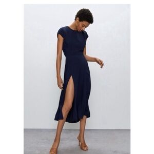 Aritzia navy dress